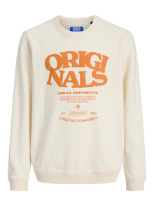 Jack & Jones Gedruckt Sweatshirt Junior -Ecru - 12278672
