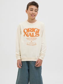 Jack & Jones Gedruckt Sweatshirt Junior -Ecru - 12278672