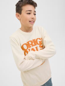 Jack & Jones Gedruckt Sweatshirt Junior -Ecru - 12278672
