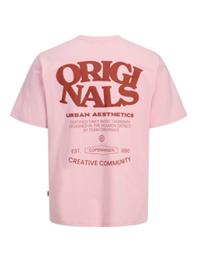 Jack & Jones Bedrukt T-shirts Junior -Tickled Pink - 12278676