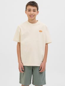 Jack & Jones Apdrukāts T-krekls JUNIOR -Ecru - 12278676