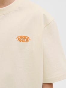 Jack & Jones Apdrukāts T-krekls JUNIOR -Ecru - 12278676