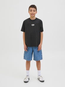 Jack & Jones Trykk T-skjorte Junior -Black - 12278690