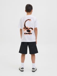 Jack & Jones Spausdintas raštas Marškinėliai Jaunimui -Bright White - 12278690