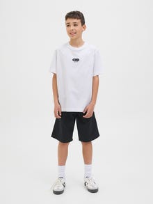 Jack & Jones Spausdintas raštas Marškinėliai Jaunimui -Bright White - 12278690
