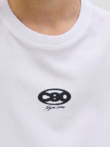 Jack & Jones Spausdintas raštas Marškinėliai Jaunimui -Bright White - 12278690