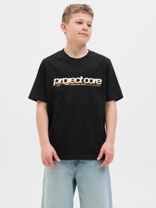 Jack & Jones Gedrukt T-shirts Junior -Black - 12278702