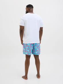 Jack & Jones Plius Klasikinis kirpimas Maudymosi šortai -Scuba Blue - 12278713