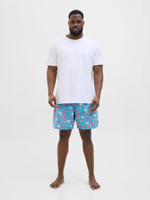 Jack & Jones Plius Klasikinis kirpimas Maudymosi šortai -Scuba Blue - 12278713