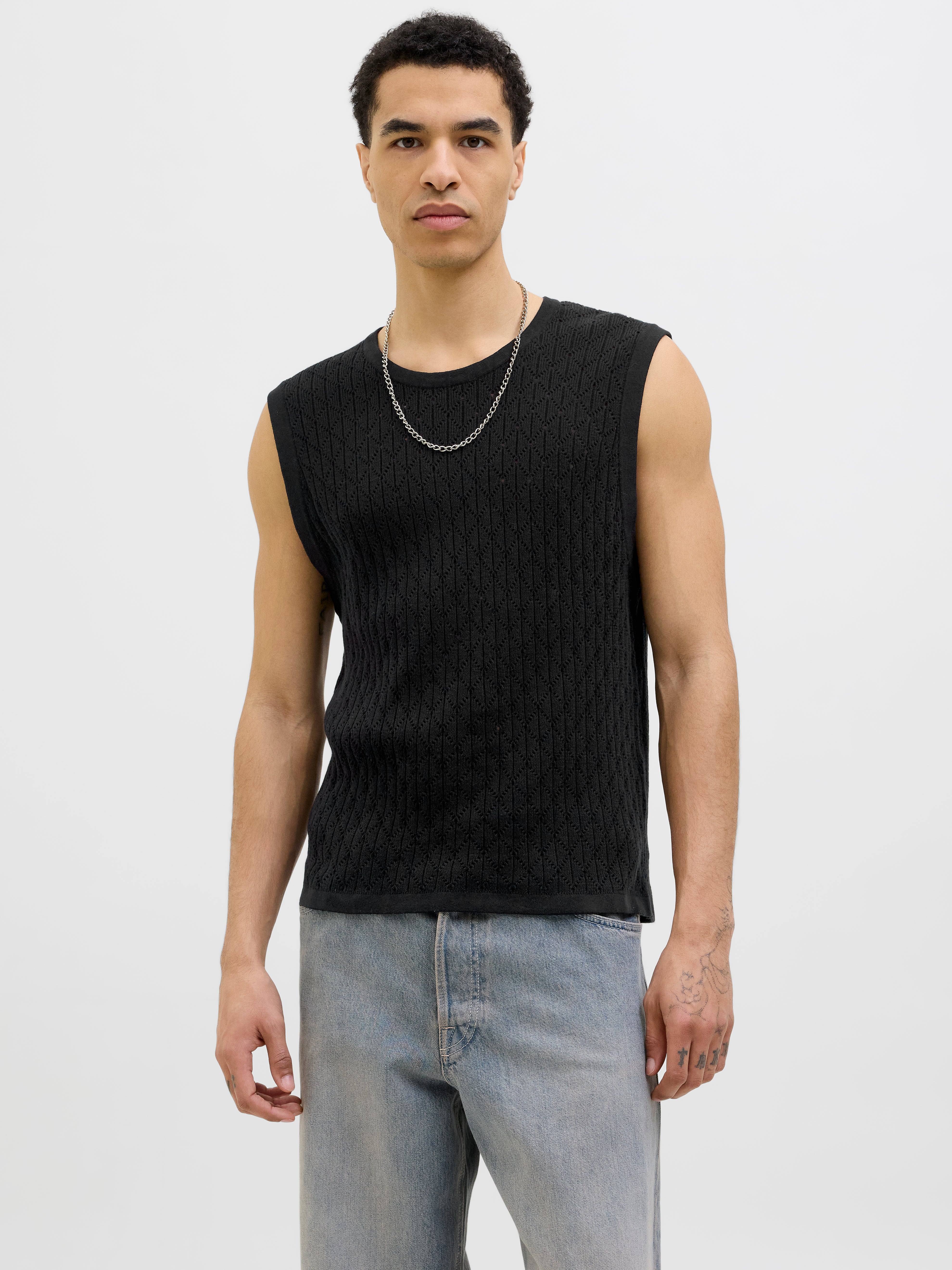 Thumbnail - Einfarbig Gestricktes T-shirt