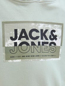 Jack & Jones Minipituinen Logo Huppari -Aqua Gray - 12278760