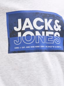Jack & Jones Minipituinen Logo Huppari -White Melange - 12278760