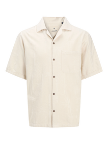 Jack & Jones Avslappnad Skjorta -Almond Milk - 12278763