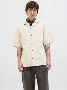 Jack & Jones Avslappnad Skjorta -Almond Milk - 12278763