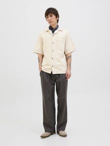Jack & Jones Avslappnad Skjorta -Almond Milk - 12278763