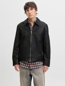 Jack & Jones Skórzana kurtka -Black - 12278775