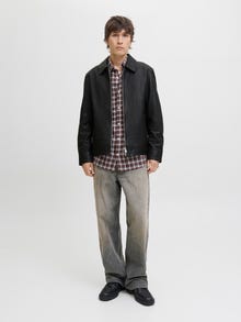 Jack & Jones Skórzana kurtka -Black - 12278775