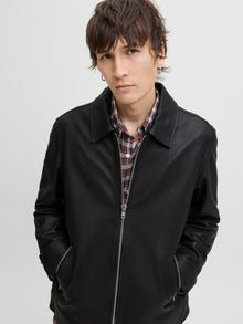 Jack & Jones Skórzana kurtka -Black - 12278775