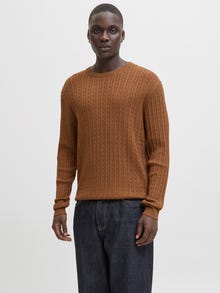 Jack & Jones Enfärgat Stickad tröja -Monks Robe - 12278785