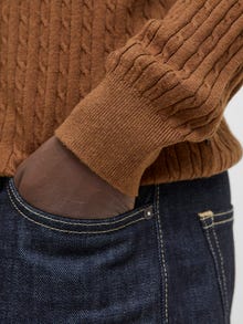 Jack & Jones Enfärgat Stickad tröja -Monks Robe - 12278785