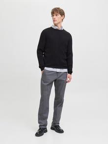 Jack & Jones Einfarbig Strickpullover -Black - 12278785
