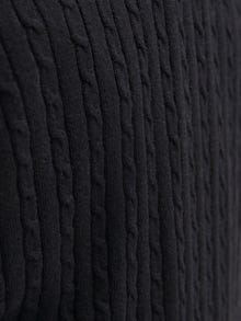 Jack & Jones Ensfarvet Striktrøje -Black - 12278785