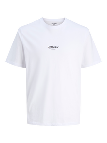 Jack & Jones Tryck T-shirt -White - 12278787