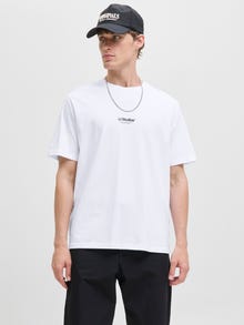 Jack & Jones Tryck T-shirt -White - 12278787
