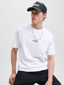 Jack & Jones Tryck T-shirt -White - 12278787