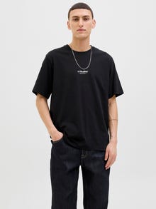 Jack & Jones Tryck T-shirt -Black - 12278787