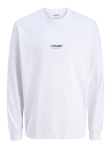 Jack & Jones Longsleeved T-shirt -White - 12278788
