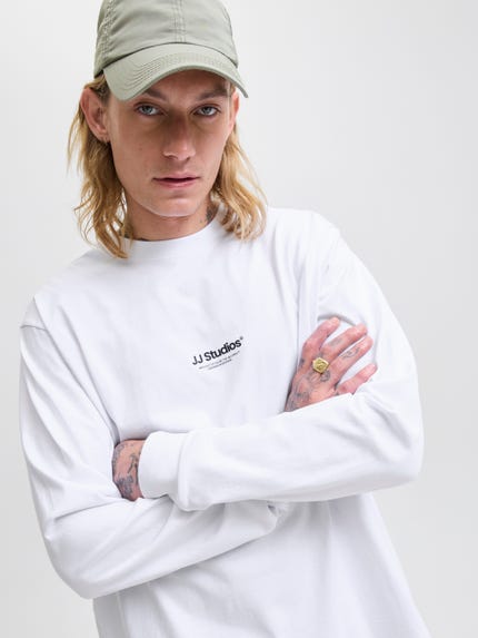 JACK & JONES Jjebreeze Linen Blend Shirt LS SN Pls, Bianco, XXL Uomo JACK & JONES Jjebreeze Linen Blend Shirt LS SN Pls, Bianco, XXL Uomo