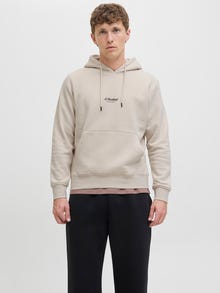 Jack & Jones Hoodie -Moonbeam - 12278789