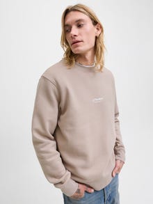 Jack & Jones Printed Sweatshirts -Mocha Meringue - 12278791