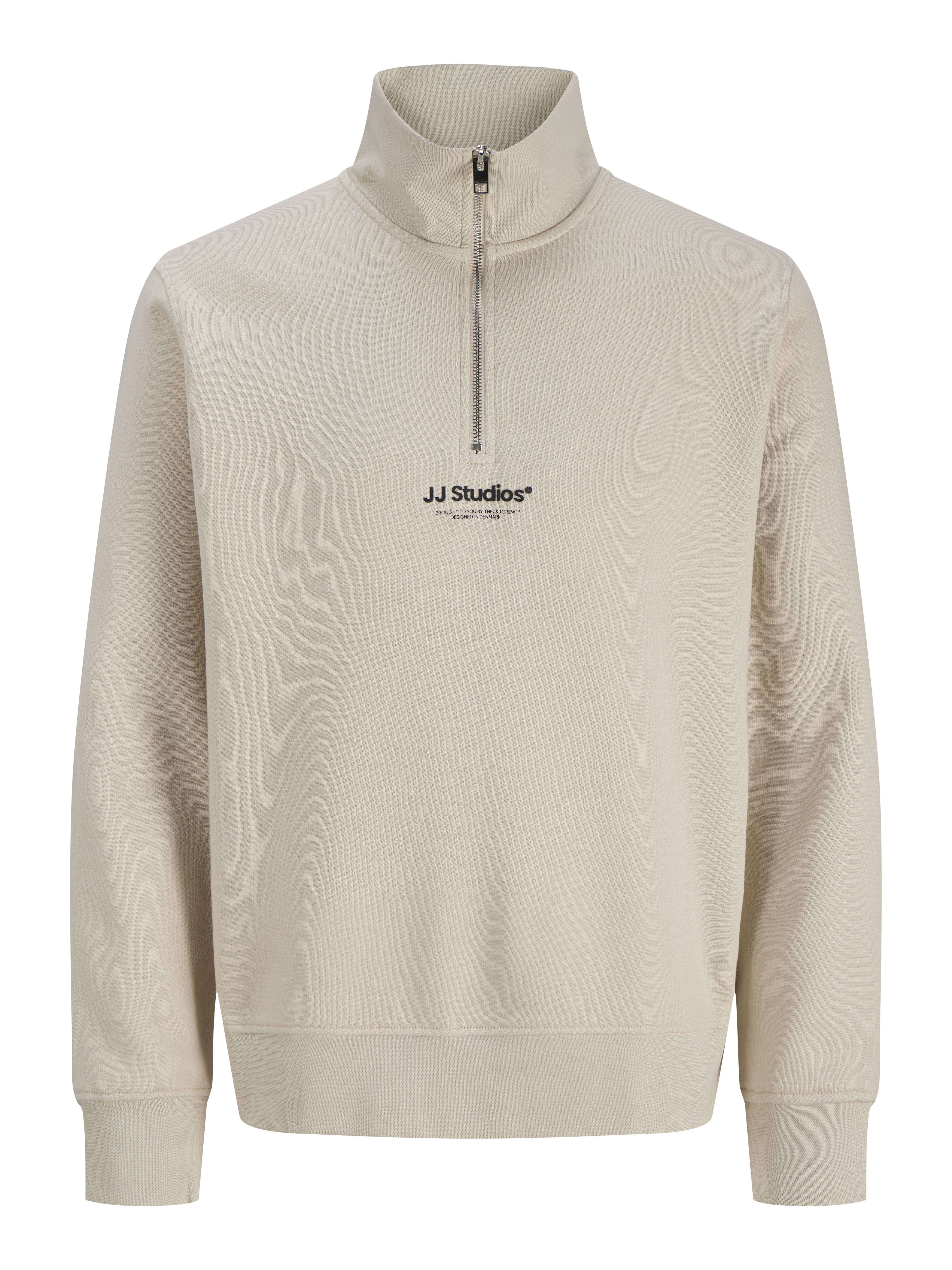 Thumbnail - Gedruckt Sweatshirt Mit Halbem Reißverschluss