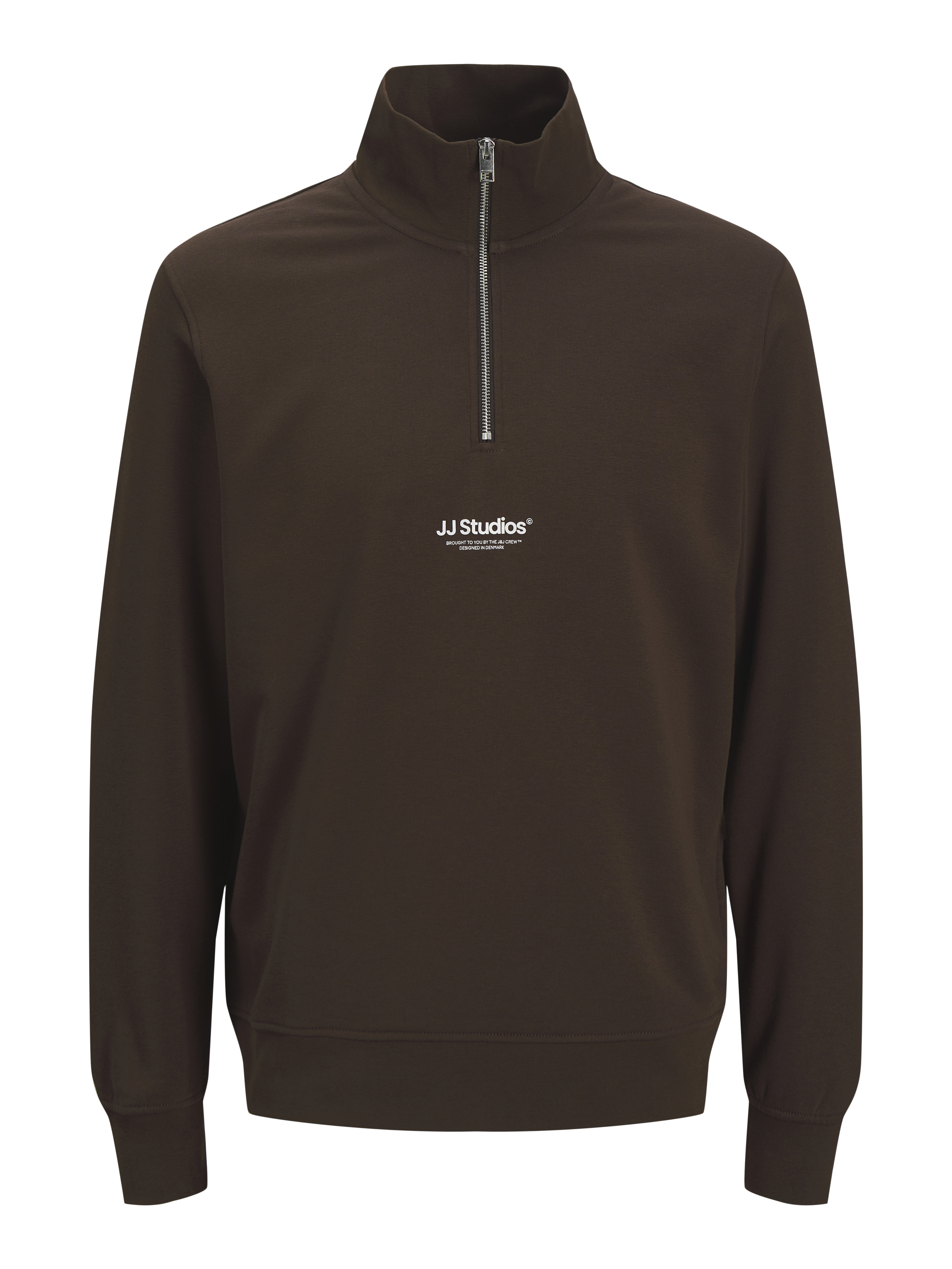 Thumbnail - Gedruckt Sweatshirt Mit Halbem Reißverschluss