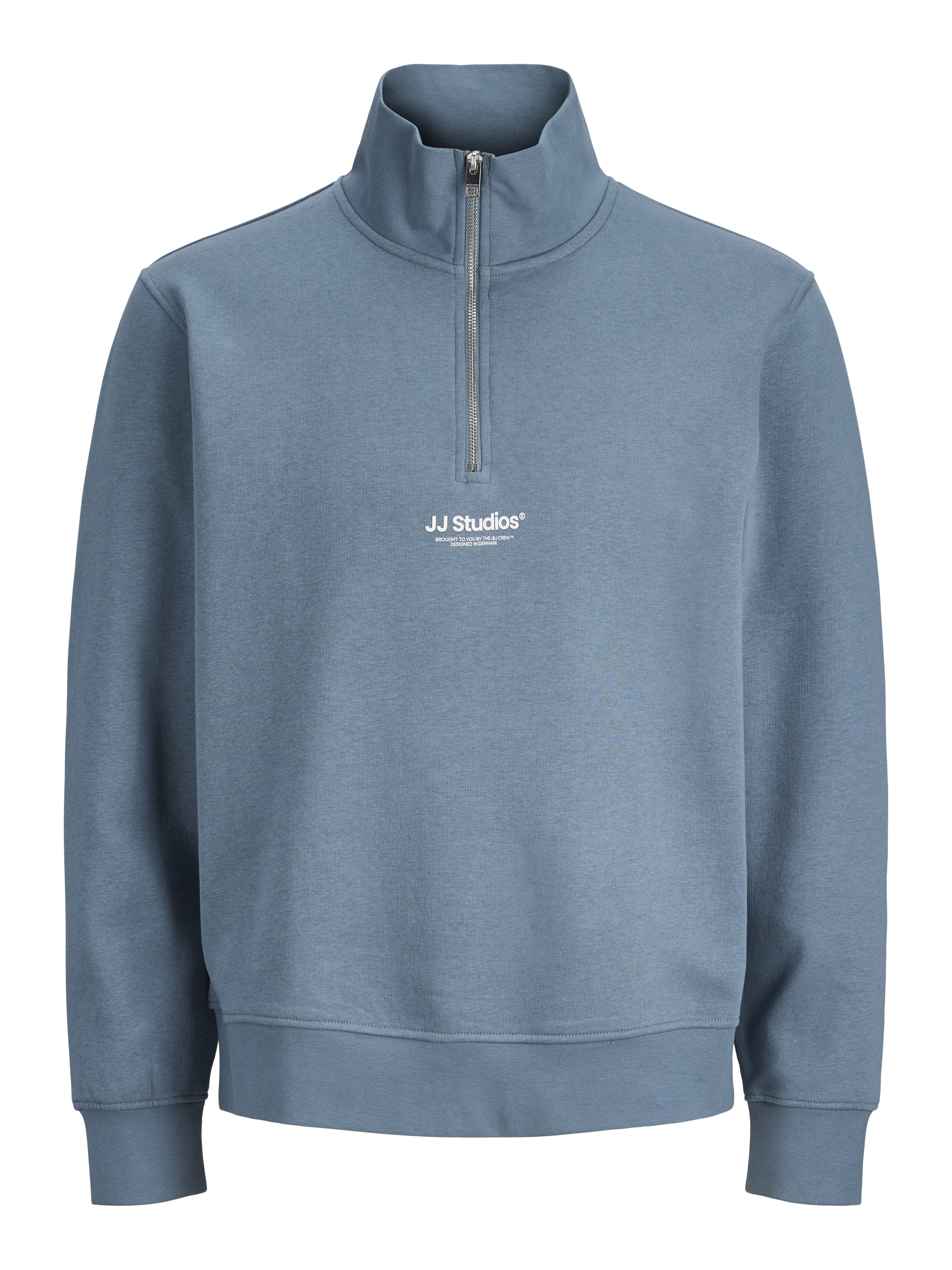 Thumbnail - Gedruckt Sweatshirt Mit Halbem Reißverschluss