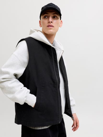 Heren Clasp Gewatteerde Bodywarmer (Zwart Heren Clasp Gewatteerde Bodywarmer (Zwart