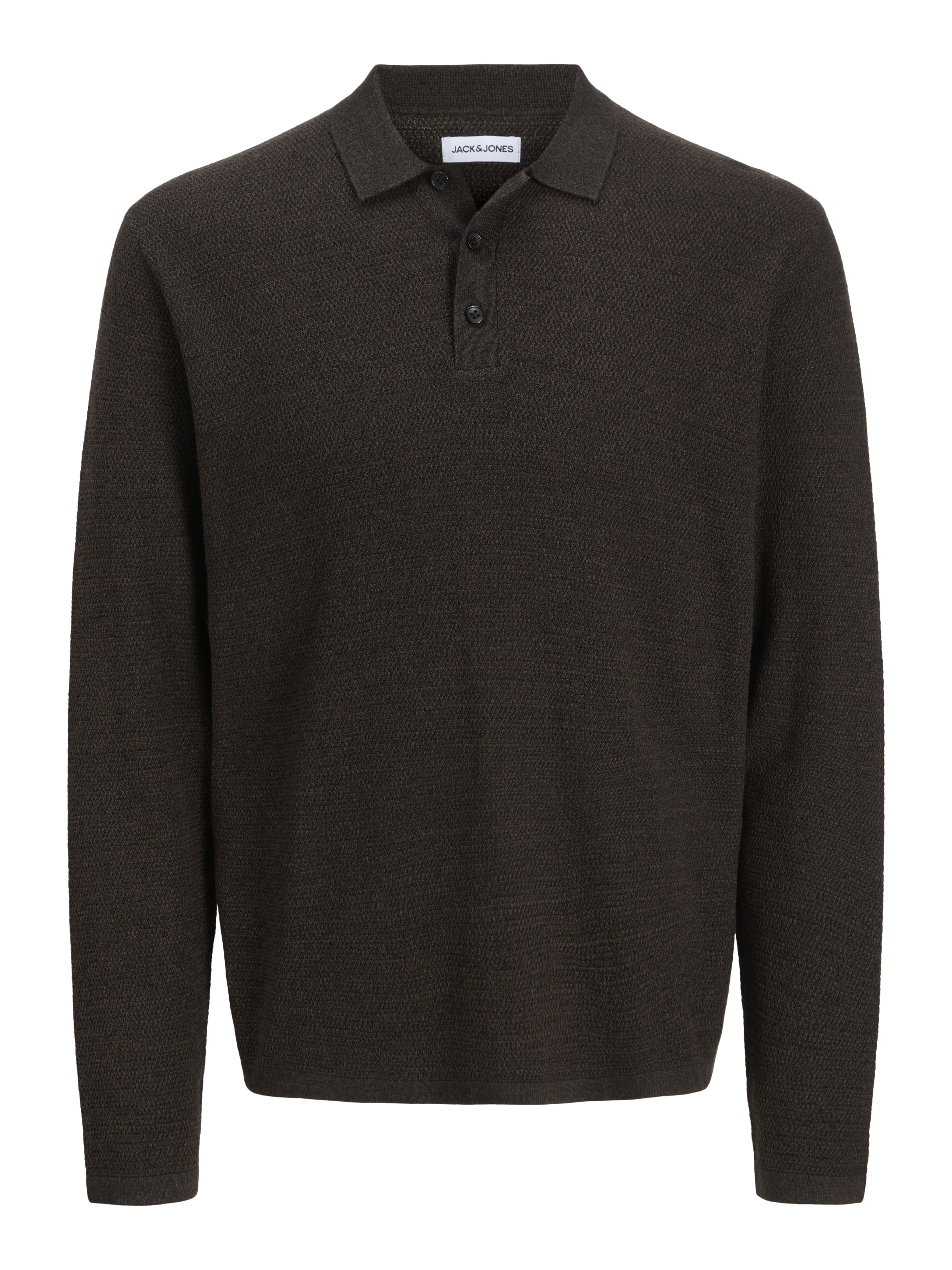 Thumbnail - Einfarbig Gestricktes Polo