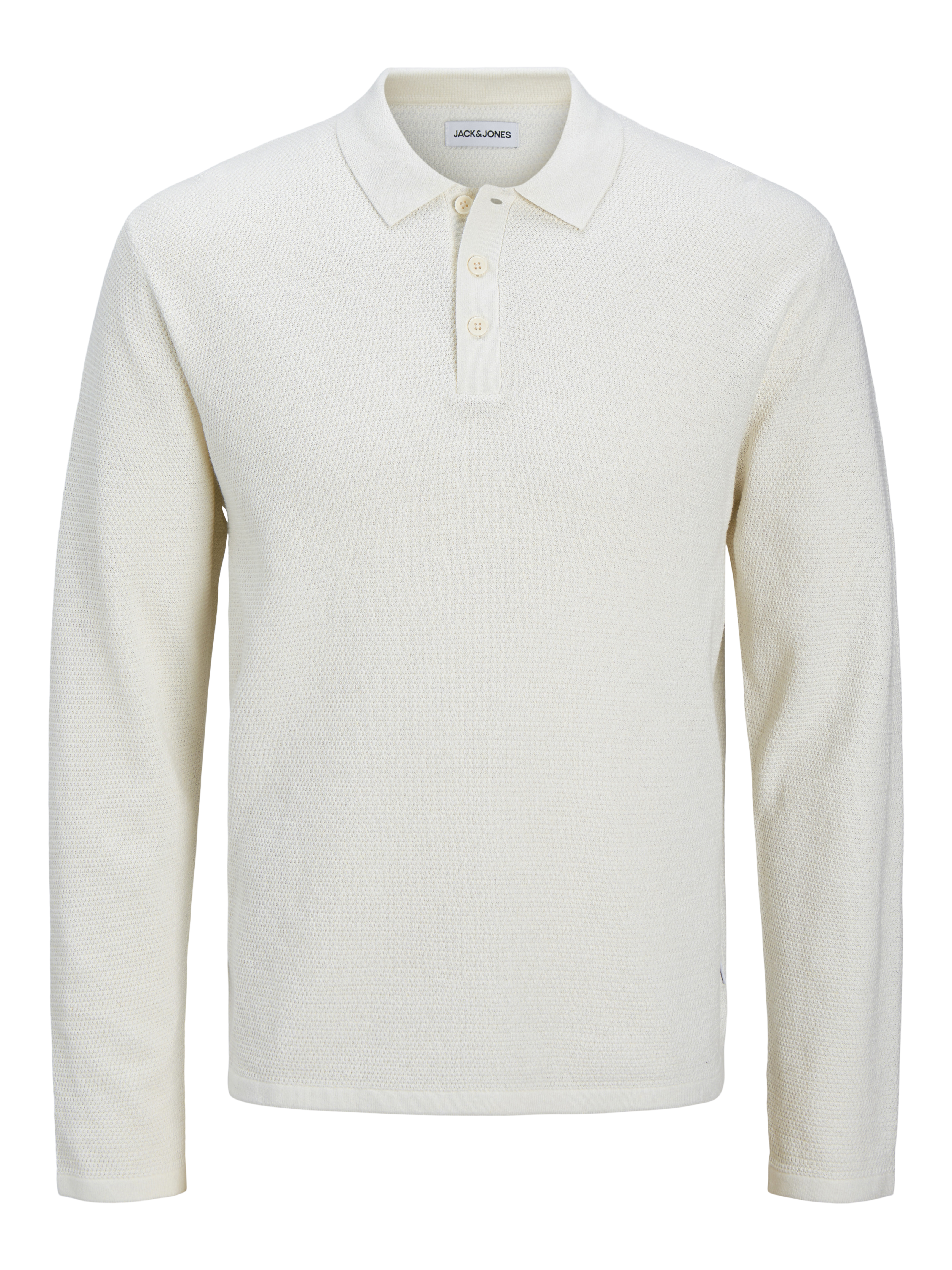 Thumbnail - Einfarbig Gestricktes Polo