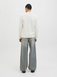 Jack & Jones Vienspalvis Megztas polo -Cloud Dancer - 12278815