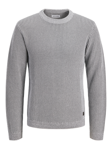 Jack & Jones Pull en maille -Light Grey Melange - 12278816