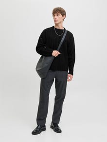 Jack & Jones Relaxed Fit Crew neck Pullover -Black - 12278903