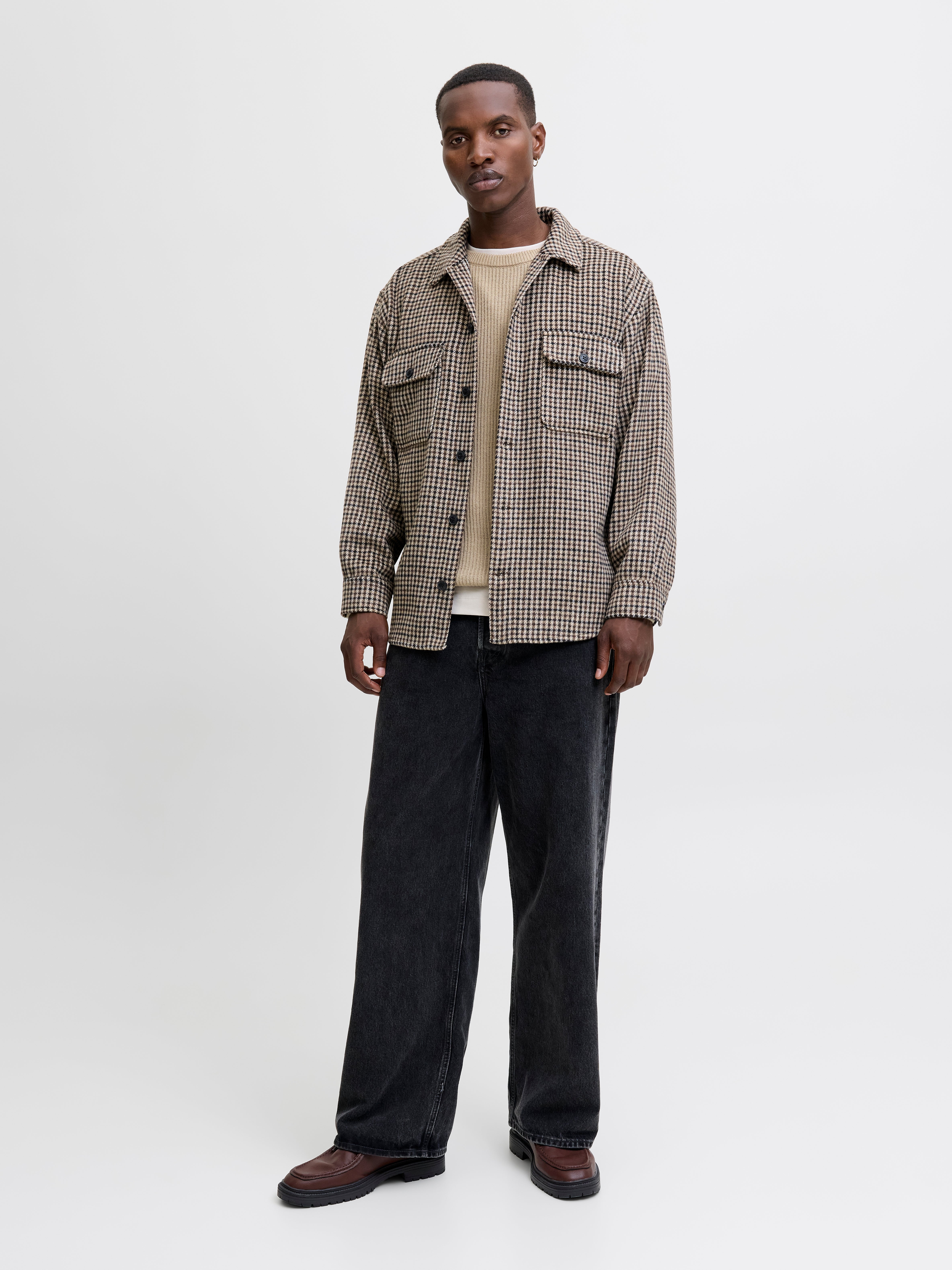 Thumbnail - Einfarbig Strickpullover