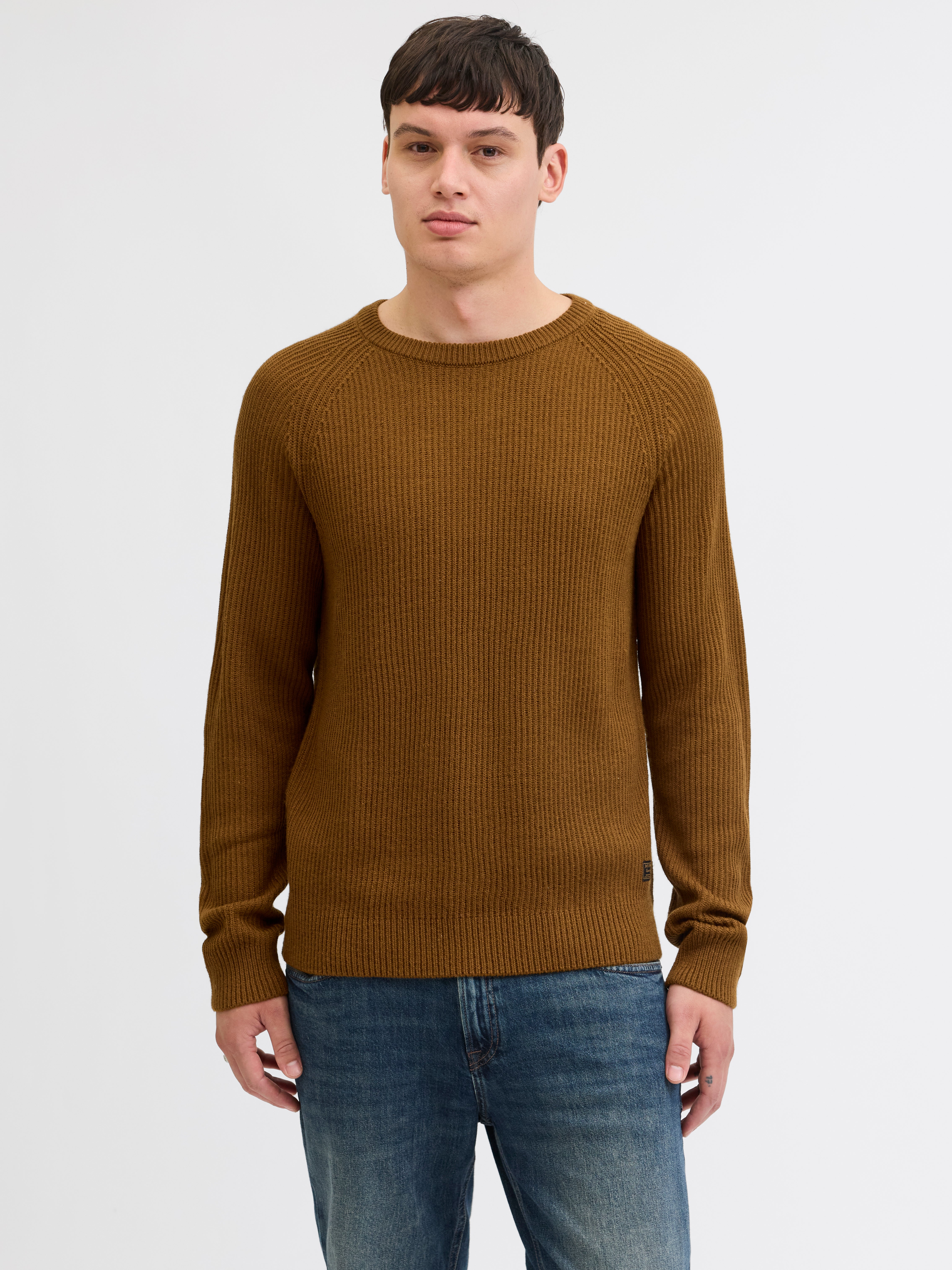 Thumbnail - Einfarbig Strickpullover