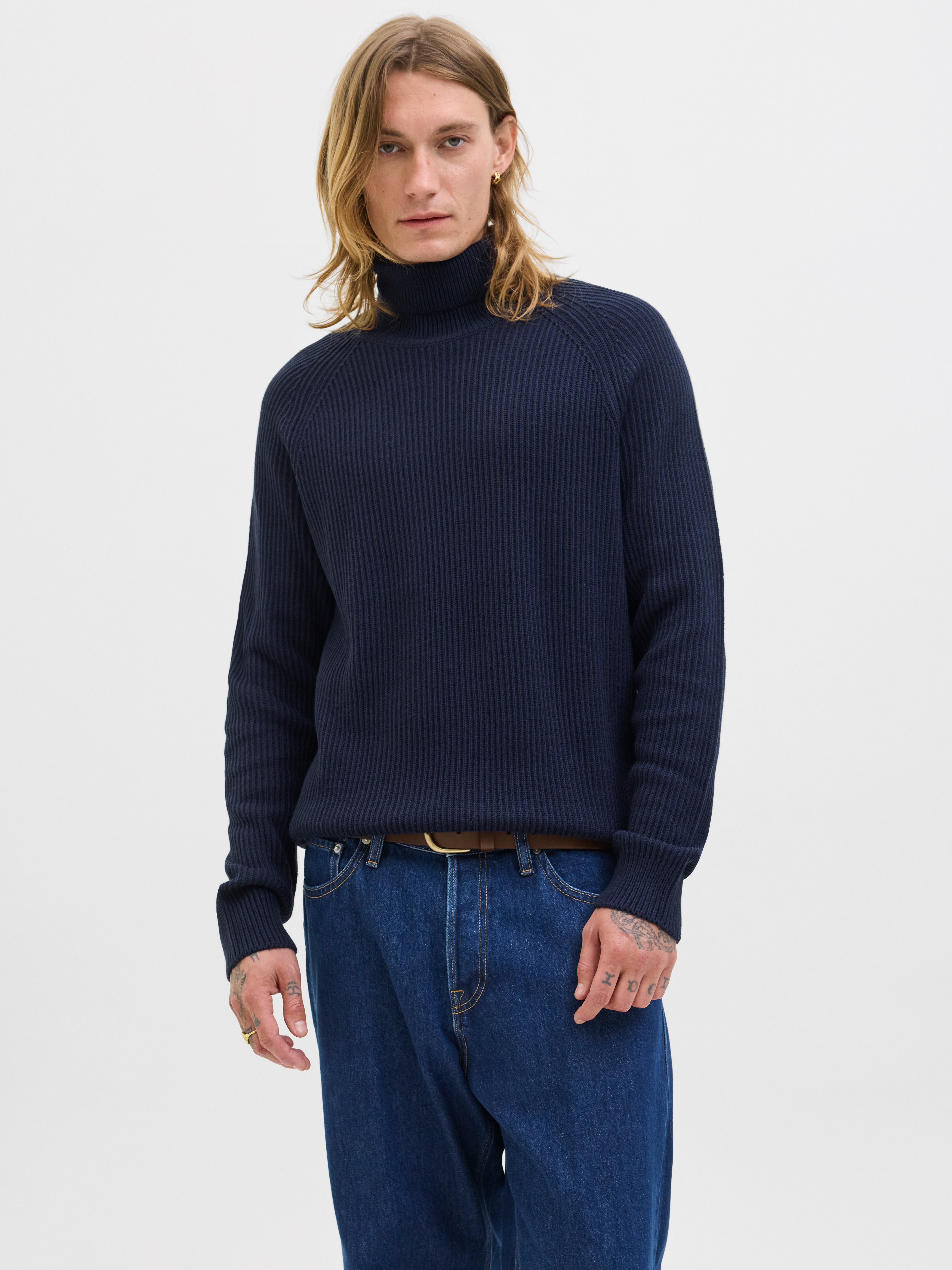 Thumbnail - Einfarbig Strickpullover