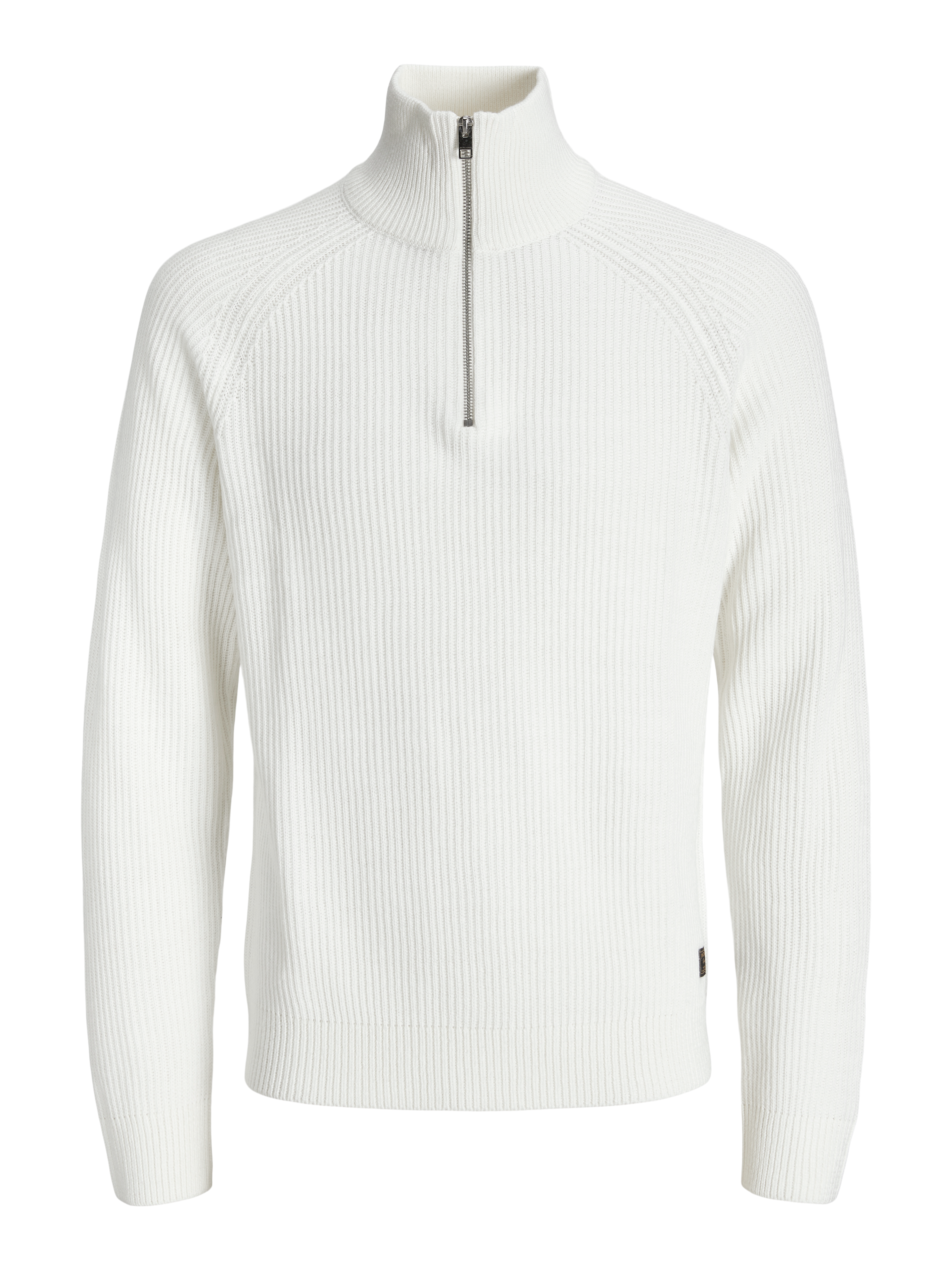 Einfarbig Strickpullover