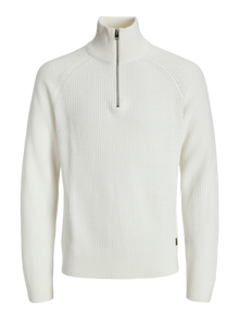 Jack & Jones Enfärgat Stickad tröja -Cloud Dancer - 12278919