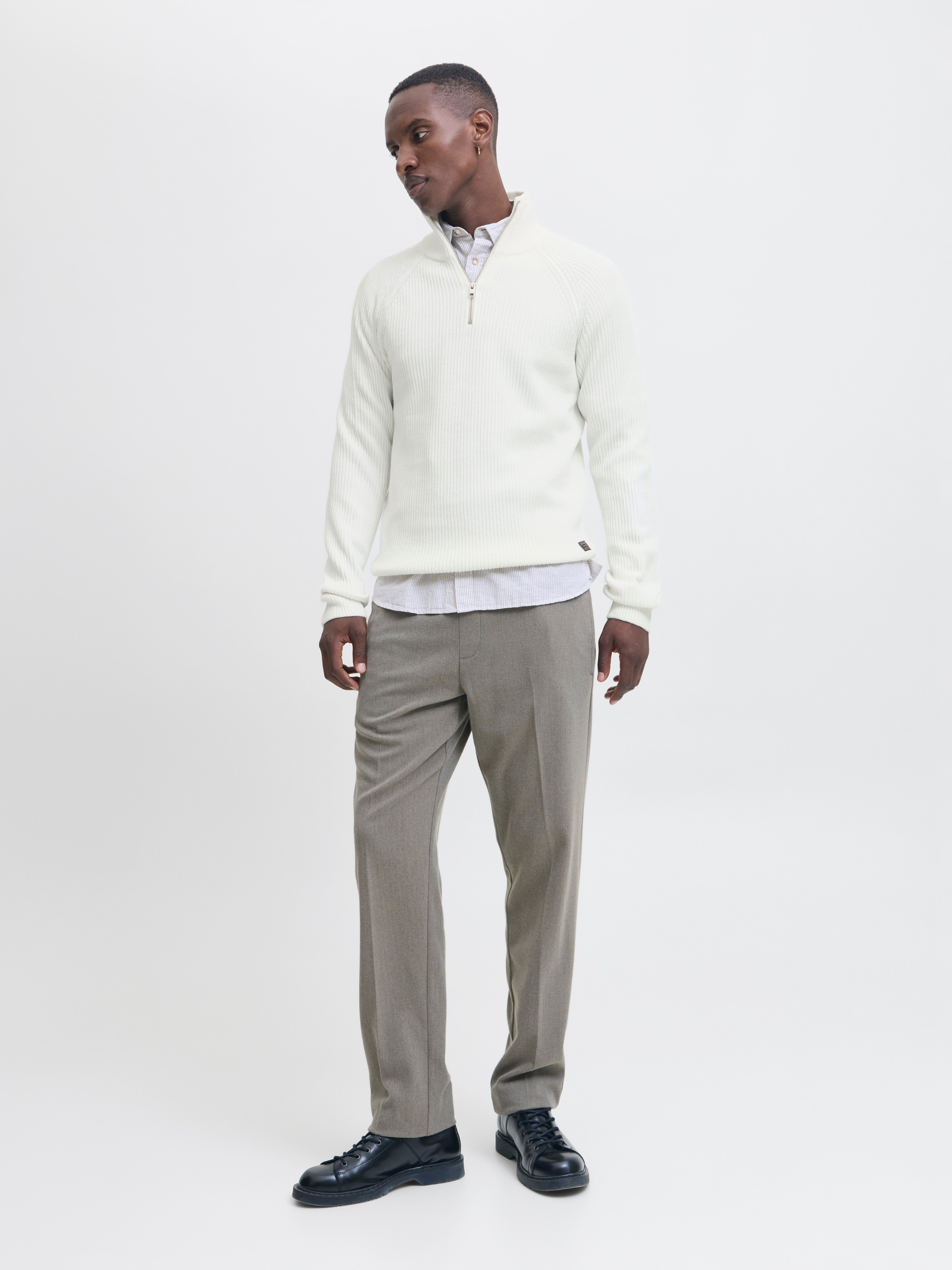 Thumbnail - Einfarbig Strickpullover