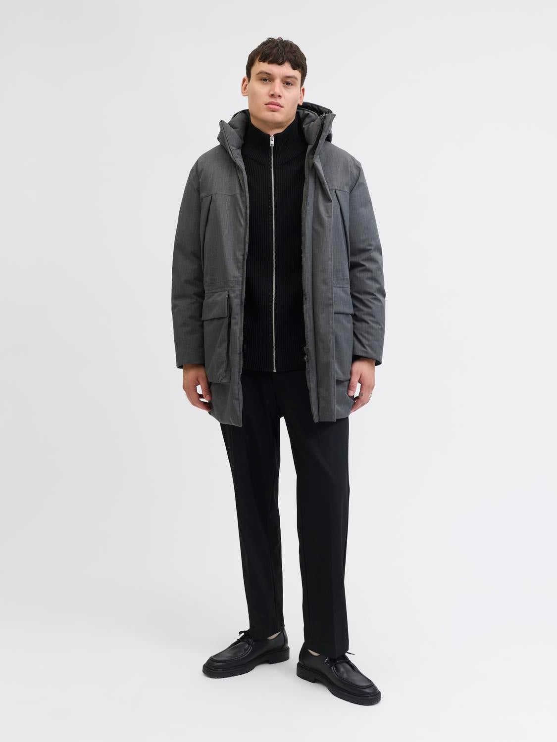 Thumbnail - Einfarbig Strickjacke